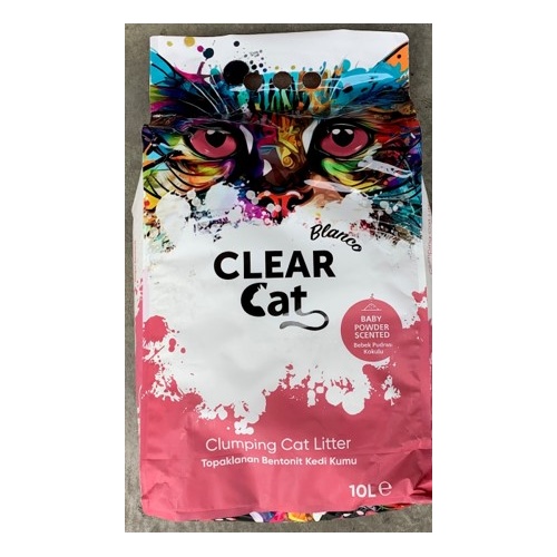 ClearCat Blanco Cat Litter – Baby Powder 10L