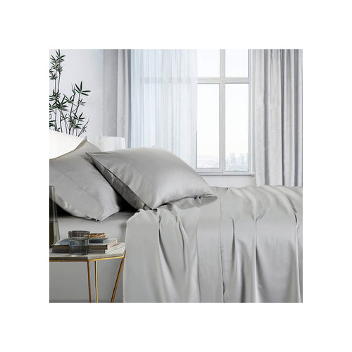 1000tc bamboo cotton sheet set silver double