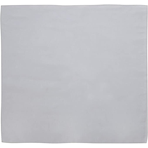 BANDANA Paisley 100% COTTON Head Wrap Durag Bandanna Summer Biker Scarf Mask - Grey (Plain)