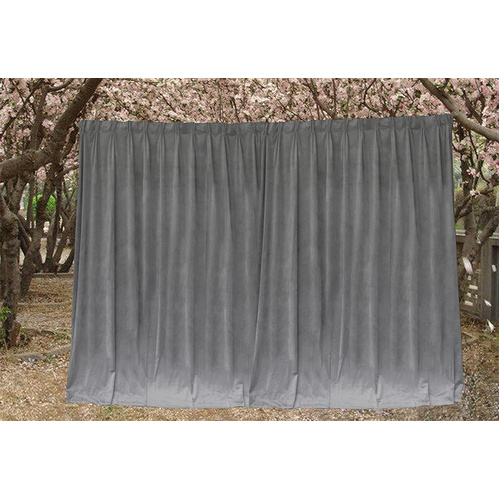 Large Thick Velvet Blockout Curtains 550x 230cm PINCH PLEAT 2 panel+Hooks Grey