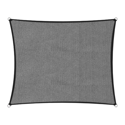 Wallaroo 280GSM Outdoor Sun Shade Sail Canopy Grey Square 3m x 3m